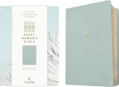 Produktbild von NLT Every Woman's Bible, Filament Enabled (Leatherlike, Sky Blue, Red Letter)