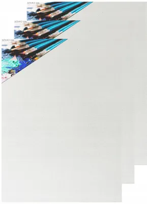 Produktbild von PE Mal-Leinwand 30x40 cm 3er Set Grundiert