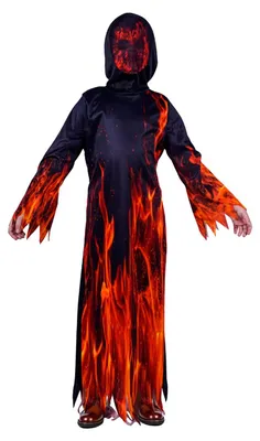 Sensenmann-Kostüm für Kinder, Grusel-Verkleidung, Halloween, 120 cm