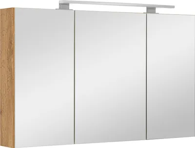 Zdjęcie produktu dla Szafka łazienkowa z lustrem oświetleniem lampką led lustrzana wisząca 100 cm