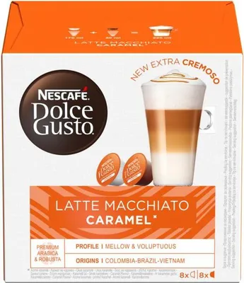 Produktbild von Nescafé Kávové kapsule DOLCE GUSTO Latte Macchiato Caramel (16 ks)