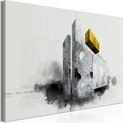 Immagine prodotto di Quadro su tela italiano - Molto spazio (1 parte) Largo 120x80 cm Astratto n-A-1383-b-a