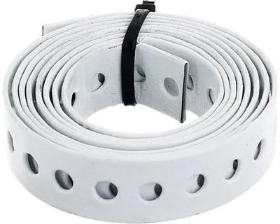 Obrázek produktu pro Perforovaná páska pozinkovaná bílá 12x0,9 mm/1,5 m