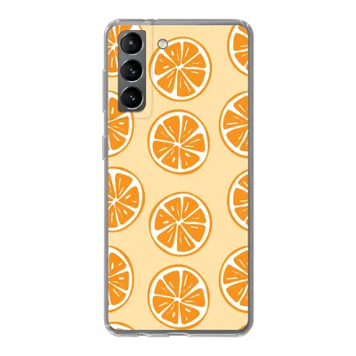 Produktbild von MuchoWow® Handyhülle Schutzhülle Hülle für Samsung Galaxy S21 Obst - Orange - Tropisch Silikon Softcase Handy Hülle - Softcase