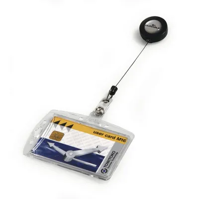 Produktbild von DURABLE Plakettenhalter - Horizontal, Vertikal - 800 mm - Acryl - 10 / Pack - Transparent