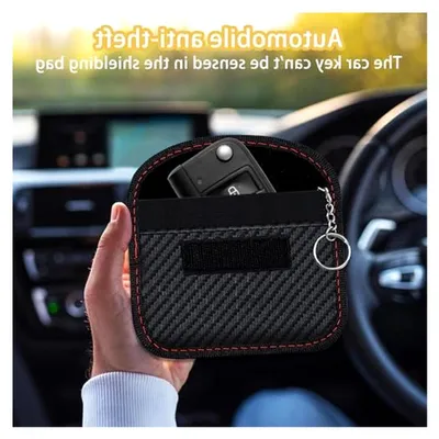 Produktbild von 2er Set Faraday Tasche für Keyless Go Schutz von Autoschlüsseln mit RFID Blocker