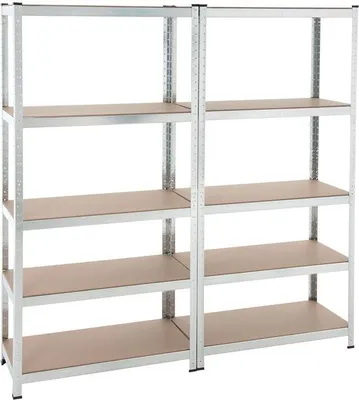 Produktbild von Lagerregal Steckregal Werkstattregal 2x 180x90x40 cm Kellerregal Schwerlastregal