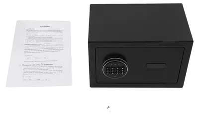 Immagine prodotto di Cassaforte di sicurezza, tastiera digitale, dispositivi antifurto, nero