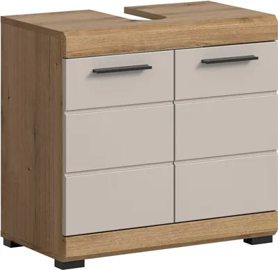 Produktbild von Waschbeckenunterschrank Scout Xonox - Evoak Eiche & Cashmere - 60x56x34 cm