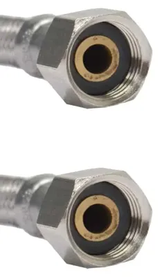 Immagine prodotto di Tubo Flessibile Inox DN8  DVGW 1/2" x 1/2" 500mm per Acqua Potabile