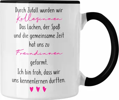 Produktbild von Trendation - Kollegin Tasse Geschenk Beste Arbeitskollegin Geschenkidee Abschied Abschiedsgeschenk Kolleginnen (Schwarz)