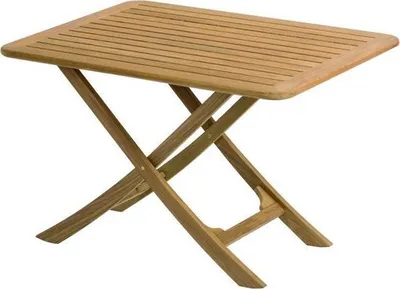 Produktbild von ARC Marine Klapptisch aus Teakholz Bretagne - 3 Positionen - 110x70 cm (ungeölt)