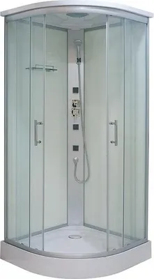 Produktbild von Komplettduschkabine TANGO 90 x 90 x 215 - Mit Massagedüsen - Schnellmontage - Kopf- und Handbrause - Dusche komplett