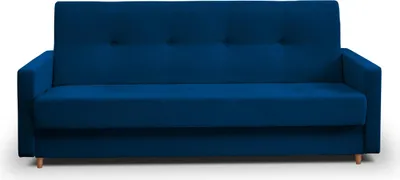 Obrázek produktu pro Pohovka 212x92x89 cm – Modrá – Dřevěné nohy – Rozkládací s úložným prostorem – Odolný materiál – Postel pro hosty – Různé barvy