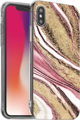 Produktbild von Hülle für Apple iPhone X / XS Schutzhülle Marmor Motiv Handy Case Silikon Slim Cover