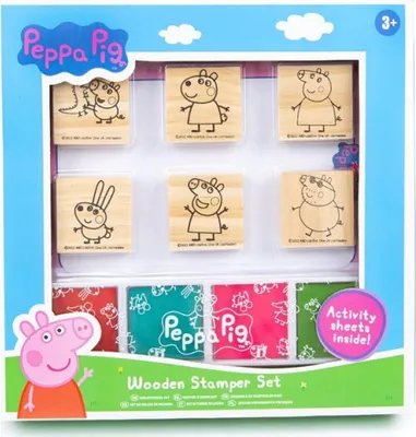 Obrázok produktu pre HASBRO drevená sada pečiatok Peppa