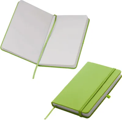 Produktbild von Notizbuch / DIN A6 / 160S. / blanko / samtweiches PolyurethanHardcover / Farbe: hellgrün