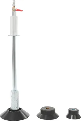 Produktbild von Pneumatischer Beulenzieher - Karosserie Gleithammer - 3 Saugnäpfe 15,5/11,8/8 cm - Stahl 57 cm 3,8 kg - Silber