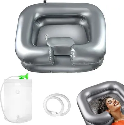 Produktbild von Famanu Haarwaschbecken - Aufblasbar, Mobil und Praktisch - Ideal für Pflege und Zuhause