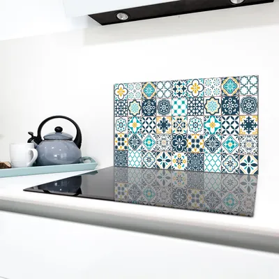 Produktbild von Glasschutzplatte für den Herd 90x52 Mosaik