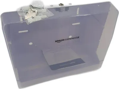 Produktbild von Amazon Basics Papiertuchspender V-Falz kompatibel Weiß 27 x 14.5 x 21.5 cm Essentials