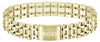 Produktbild von BOSS Jewelry Armband mit Knebelverschluss für Herren Kollektion OWAN in Gelbgold