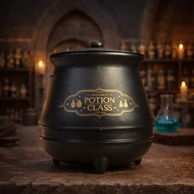 Image de Tasse magique Harry Potter Chaudron avec mélangeur automatique 350 ml