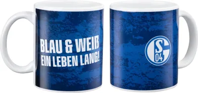 Produktbild von FC Schalke 04 S04 Kaffeebecher Blau & Weiß ein Leben lang