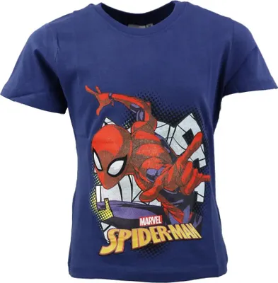 Produktbild von Marvel Spiderman Kurzarm T-Shirt – Dunkelblau / 98