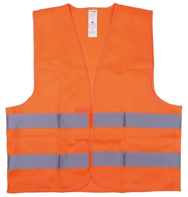 Produktbild von Warnweste Sicherheitsweste - Orange - Größe L - EN ISO 20471 - Reflektierend