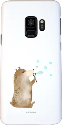 Produktbild von Mr. & Mrs. Panda Samsung Galaxy S9 Handyhülle Bär Seifenblasen - Weiß - Geschenk, Handy Schutzhülle, Cover, Smartphone Hülle, Lustig Sein Glücklich Traurig Happy, Teddy