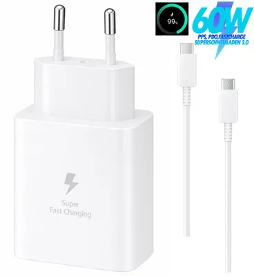 Produktbild von Für Apple iPhone 17, 16, iPad Pro Schnellladegerät 60W USB-C Adapter mit 1.8M 5A USB C Schnellladekabel