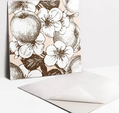 Produktbild von Fliesenaufkleber Set - 9 Stück Selbstklebende PVC Fliesen-Designs - Für Bad und Küche 30 x 30 - Braune Abstraktion