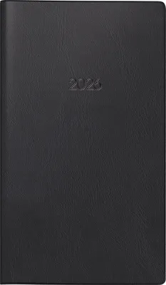 Produktbild von Brunnen Taschenkalender 753 schwarz (2026)