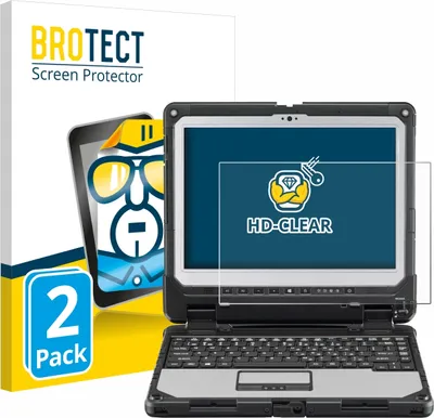 Produktbild von 2x Für Panasonic Toughbook CF-33 Schutzfolie BROTECT Displayschutz Display Schutz Folie Klar Transparent