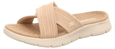 Produktbild von Skechers Damen-Pantolette GO WALK FLEX SANDAL - IMPRESSE Taupe-Beige, Farbe:beige/schlamm, EU Größe:35