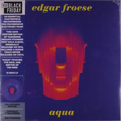 Obrázok produktu pre Edgar Froese: Aqua (remastered) (Limited Edition) (Blue / Orange Marbled Vinyl)