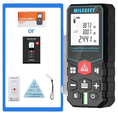 Obrázok produktu pre Laserový diaľkomer, vysoká presnosť, viacero režimov merania, X5-a, 50 m