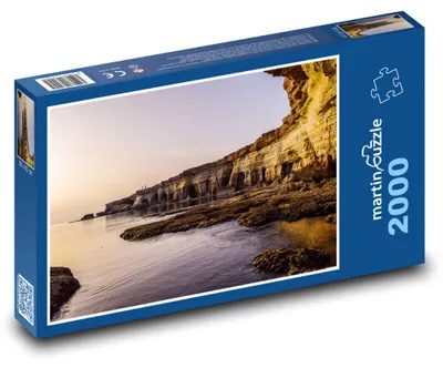 Obrázok produktu pre Puzzle 2000 Pobrežie pri útesoch, Cyprus - martinpuzzle