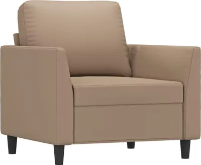 Produktbild von vidaXL Sessel Cappuccino-Braun 60 cm Kunstleder