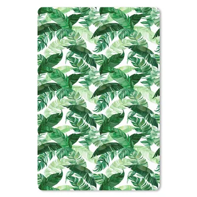 Produktbild von MuchoWow® Mauspad Mousepad Blumen - Grün - Blätter 18x27 cm - Mousepads - Maus Mat - Pad - Mausunterlage