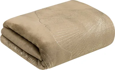 Obrázek produktu pro Eurofirany přikrývka obývací přikrývka pohovka Flano GINKO1 150x200 cm tmavě béžová