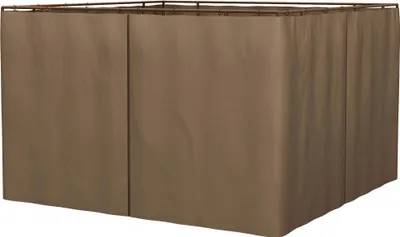 Obrázek produktu pro Boční stěny pro altán – sada 4 stěn – pro altán 3 x 2 m – s háčky – polyester – hnědá