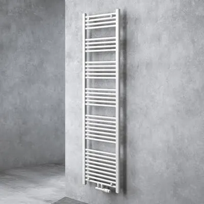 Produktbild von doporro Design Badheizung 180x50cm Weiß Röhrenheizkörper Horizontal Mittelanschluss Bad-Heizkörper Ohne Heizstab RHE