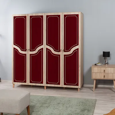 Obrázek produktu pro Skye Decor, İmaj-621, šatní skříň, dub Sonoma, 100 % MELAMINEM POVLÁKNĚNÉ PANELY, 180 x 52 x 192 cm