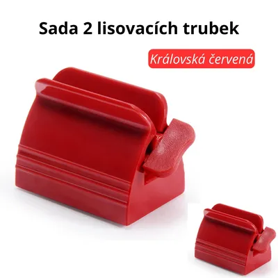 Obrázek produktu pro Sada 2 lisů na tuby – Ruční dávkovač zubní pasty a vymačkávací klip z plastu – Opakovaně použitelný a odolný
