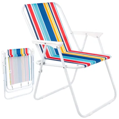 Produktbild von Stapelstuhl Strandstuhl Touristenstuhl Liegestuhl Klappbar Gartenstuhl für Angeln