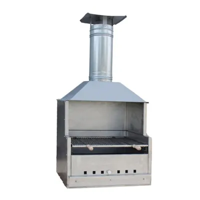 Produktbild von Holzkohlegrill mit Haube L 77 X T 57,5 ​​Aluminiumblech