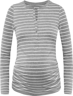 Immagine prodotto di Pigiama premaman donna Bellybutton Maternity in cotone grigio