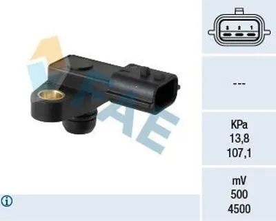 Produktbild von FAE 15217 Ladedrucksensor für NISSAN Qashqai / Qashqai +2 I (J10, NJ10) Saugrohr